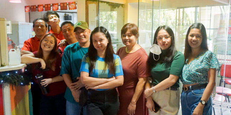 With our hardworking staff from the Service, Accounting and Marketing Department.