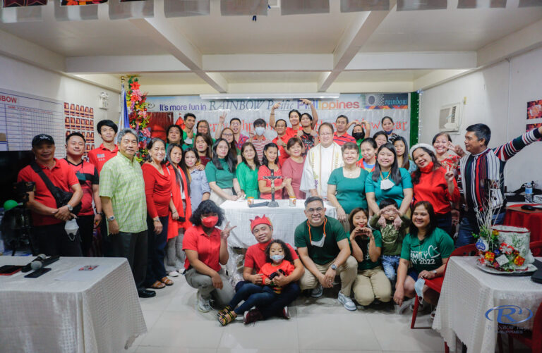 After the mass, everyone gathered to have a photo taken with the people who work behind the success of Rainbow Pacific-Philippines.