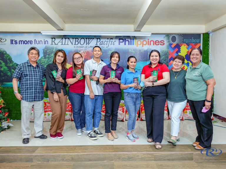 Birthday celebrants for the month of January 2023 receive their traditional chocolates from the management.