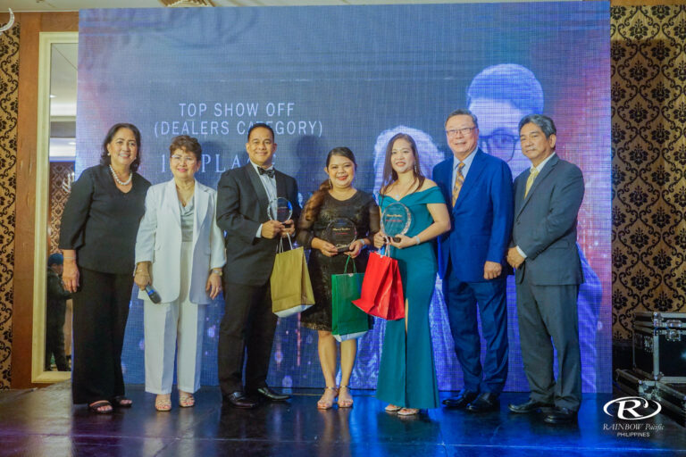 2020 Top Show Off in Dealers Category is ED Mark and Bebian Fabro (5th from R), second is RD Joann Mendoza (represented by TL Jhona Banano 4th  from R), and third is RD Portia Aquino (represented by GM Victor Tuplano Jr. (3rd from R).