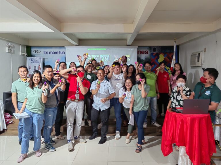 Early birds at Rainbow Pacific Philippines picking their eggs during the Sales Meeting, anticipating the exciting prizes hidden inside!