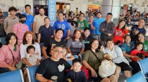 The Rainbow Pacific family waited at NAIA airport for their scheduled arrival time for their trip to Puerto Princesa.