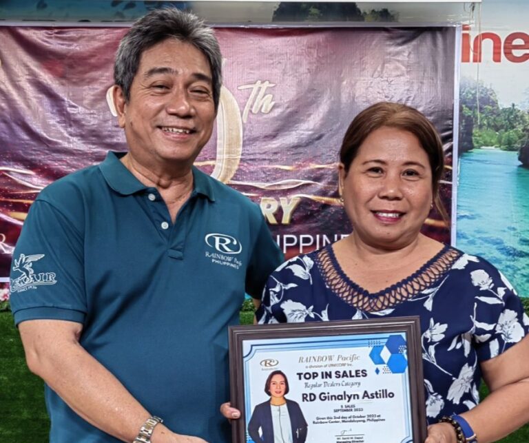 Ginalyn Astillo, a Top Performer in the Dealers Category, closed five September sales. She was represented by ED Tonette Janiola.